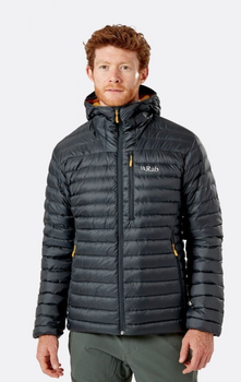 Куртка чоловіча зимова Rab Microlight Alpine Jacket, Beluga, S (RB QDB-12-BE-S)