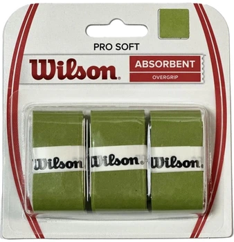 Обмотка для ракеток Wilson PRO SOFT OVERGRIP 3 PACK лаймовая (3 штуки) WRZ4040