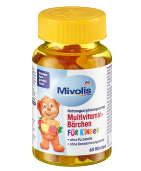 Мультивітаміни для дітей Mivolis Multivitamin Bärchen "Ведмежуйки жувальні пастилки №60", для дітей з 4 років