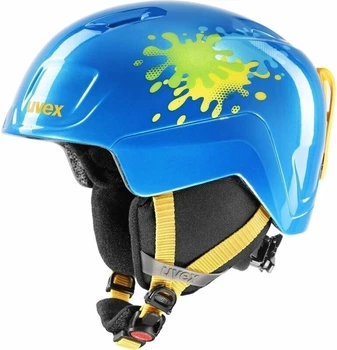 Дитячий шолом UVEX Heyya (р. 46-50) Blue Splash для лиж та сноуборду