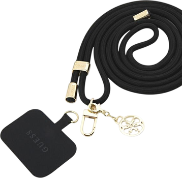 Pasek Guess Nylon 4G Metal Charm Black (GUOUCNMG4EK)
