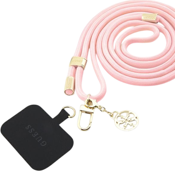 Pasek Guess Nylon 4G Metal Charm Pink (GUOUCNMG4EP)