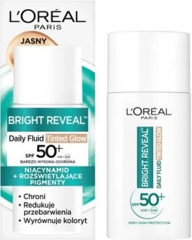 Флюїд із сонцезахисним фільтром L'Oreal Paris Bright Reveal Tinted Glow SPF 50+ 50 мл (3600524186906)