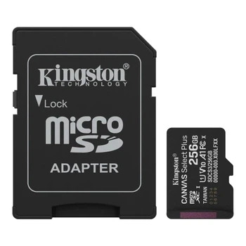 Карта пам'яті microSDXC, 256Gb, Canvas Select Plus Kingston 000333299