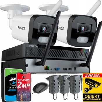 Комплект моніторингу Force 2 IP-камери WiFi 2 мп