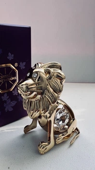 Фигурка Crystocraft со стразами Swarovski Лев 6 см 1602305