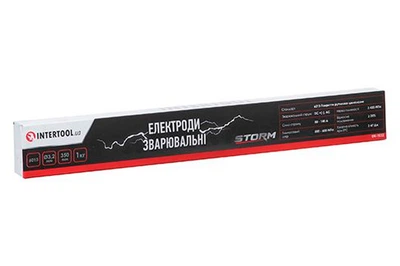 Електроди зварювальні Intertool-Storm 3.2 мм × 1 кг 6013 для ручного дугового зварювання конструкцій