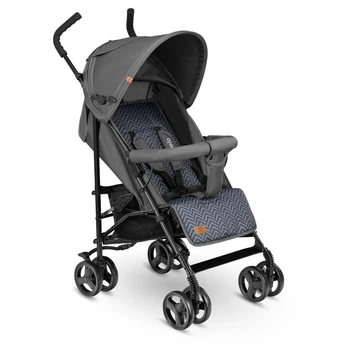Прогулянкова коляска Lionelo ELIA Graphite зі сталевою рамою, амортизацією та регульованою спинкою