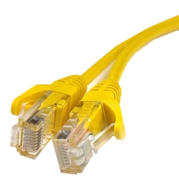 Патч-корд EServer литой UTP RJ45 CAT5e желтый 1 м