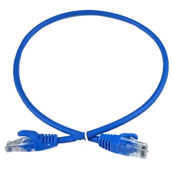 Патч-корд EServer UTP CAT5e голубой 0.25 м