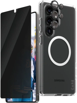 Etui Panzer Glass CARE Flagship 3-in-1 Privacy Protection Bundle do Samsung Galaxy S25 Ultra Transparent (5715685016233)