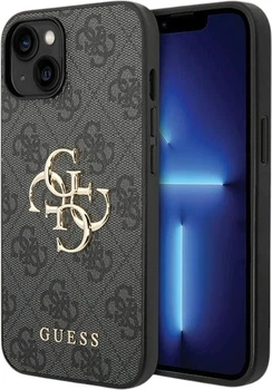 Etui plecki Guess 4G Big Metal Logo do Apple iPhone 15/14/13 Grey (GUHCP15S4GMGGR)