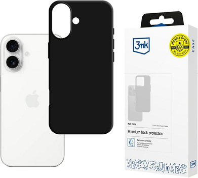 Etui plecki 3MK Matt do Apple iPhone 17 Black (5903108664349)
