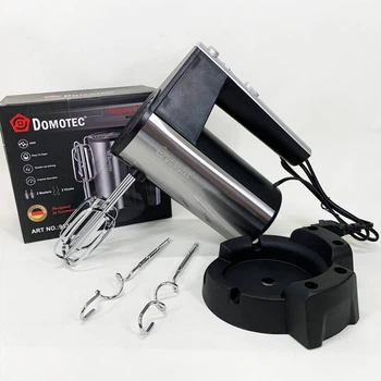 Міксер ручний DOMOTEC R6629A, 800W, 5 швидкостей, з двома насадками