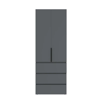 Шкаф распашной №2 Light 800x500x2200 Графит серый (GALT12070000000)