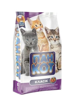 Сухой корм для котят Пан Кот Класик, 10 кг
