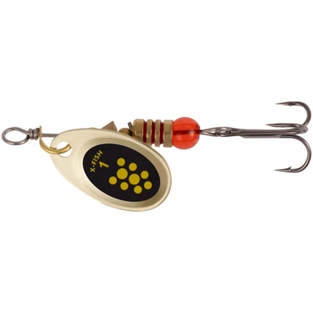 Блесна X-Fish Spike №1 2.5g Gold black lime