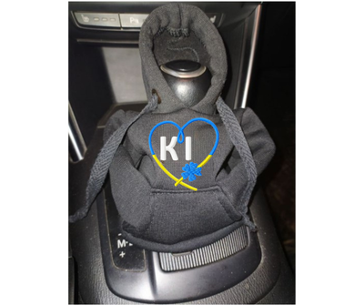 Чехол кофта Худи аксессуар на КПП Car Hoodie КІ киевская область черный подарок автомобилисту