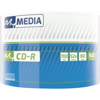 Диски CD-R MyMedia 700 МБ 52×, Full Printable, 50 шт(DL_98B705090452)