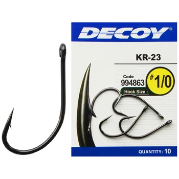 Крючок Decoy KR-23 Black Nickeled #4 (12 шт/уп)