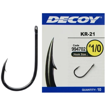 Крючок Decoy KR-21 Black Nickeled #5 (12 шт/уп)