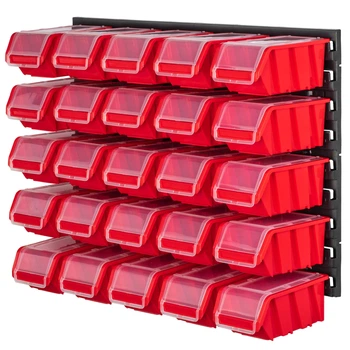 Tablica warsztatowa Kadax Lokke K7701 58 x 39 cm 25 elementów Czerwona (5903699468531)