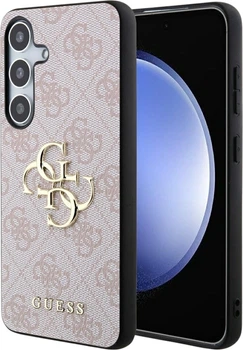Панель Guess 4G Big Metal Logo для Samsung Galaxy S24 Pink (GUHCS24S4GMGPI)