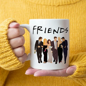 Керамічна чашка з героями серіалу "Friends"