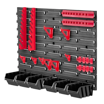Tablica warsztatowa Kadax Lokke K7706 58 x 39 cm 26 elementów Czarna (5903699468586)