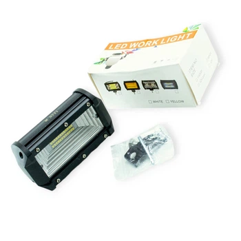Фара дополнительная LED прямоугольная 130х70х60 (Д В Ш) 72W ближний 3030 Megalight