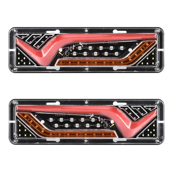 Светодиодный задний LED фонарь 12V 30×9 см (стоп, габарит, поворотник, задний ход) комплект 2 шт