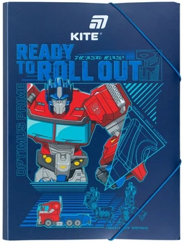 Папка на гумці А4 картон Transformers KITE