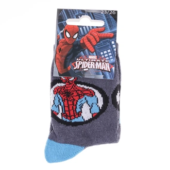 Носки SPIDER MAN BUSTE SPIDERMAN + ARAIGNEE серый Дит 19-22,арт.43890147-6