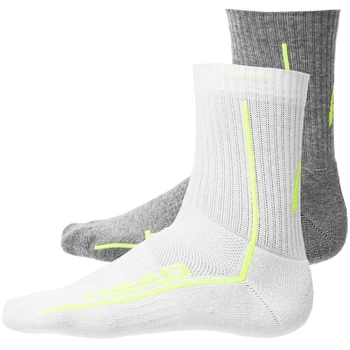 Шкарпетки Head ALL SPORTS PERFORMANCE SHORTCREW 2P сірий, білий Чоловічі 43-46