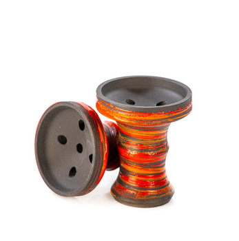 Чаша глиняная для кальяна классическая Personalka Bowl Orange Red