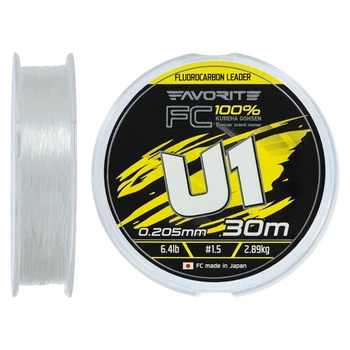 Флюорокарбон Favorite U1 FC 30m #1.5/0.205mm 6.4lb/2.89kg