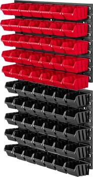 Tablica warsztatowa Kadax Lokke K7725 58 x 78 cm 70 elementów Czarno-czerwona (5903699468777)