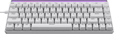 Дротова механічна клавіатура Ajazz NK68 Red switches White (NK68-R-W)