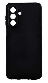 Чехол Silicone Case для телефона Samsung Galaxy A17 5G / A176 бампер с микрофиброй черный