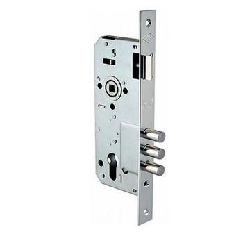 Замок врезной KALE 152 3MR B=45 мм, никель (152-3MR-NP-OEM)