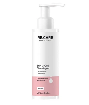 Гель для вмивання Re.Care Skin & Pore Cleansing Gel, з ніацинамідом 200 мл