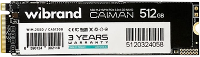 SSD M.2 Накопичувач Wibrand Caiman 512GB (WIM.2SSD/CA512GB)