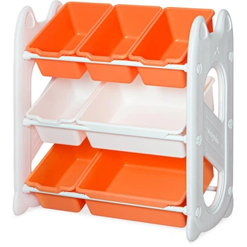 Детский стеллаж для хранения Coral Mealux KD-E022 Orange 70х34х65 см
