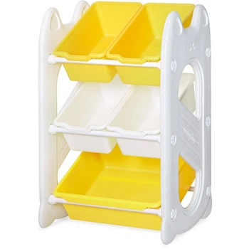 Детский стеллаж для хранения Coral Mini Mealux KD-E021 Yellow 70х34х44 см