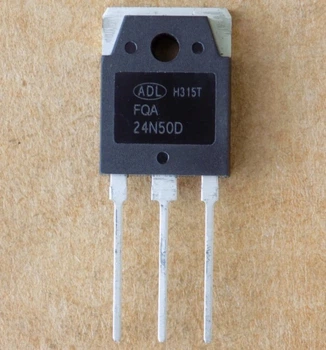 Транзистор FQA24N50D оригинал ( замена для FQA24N50 , FQA24N50F , FDA24N50 , SVF23N50 , 23N50 ), TO-3P