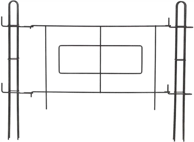 Furtka ogrodowa do płotka Kadax 93x72 cm Czarna (K4146)