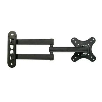 Кронштейн для телевизора на стену 14"-27" V-STAR DF03 нагрузкой до 10 кг, 29х12 см, выдвижной, стальной, черный