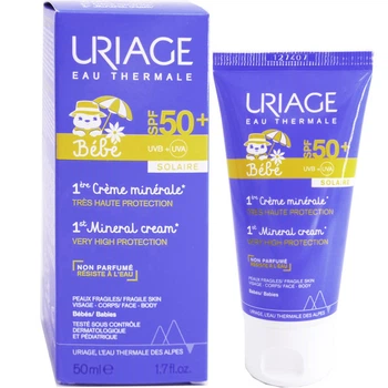 Сонцезахисний кремUriage Baby 1st Mineral Cream SPF50+ 50m