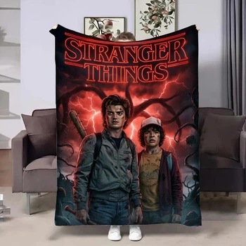 Плед “Очень странные дела” (Stranger Things) 4 3D, плюшевый велюр 135×160