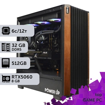 Игровой компьютер GamePC TOP #561 Ryzen 5 9500F/32 GB/SSD 512GB/GeForce RTX 5060 8GB сборка для киберспорта современных игр стрима